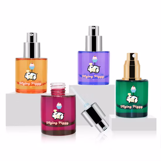 Luxusverpackung 30 50 80 G 40 100 120 ml Leerer Hautpflegebehälter Lotionspumpe Cremetiegel Kundenspezifische Glasspray-Kosmetikflasche