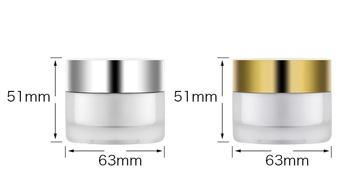 in Stock Gold Clear 50g 50ml Frosted Skincare Small Face Cream Custom Empty Lip Balm Scrub Acrylic Pet Glass Cosmetic Plastic Packaging Cream Jar Pot Bottle Box