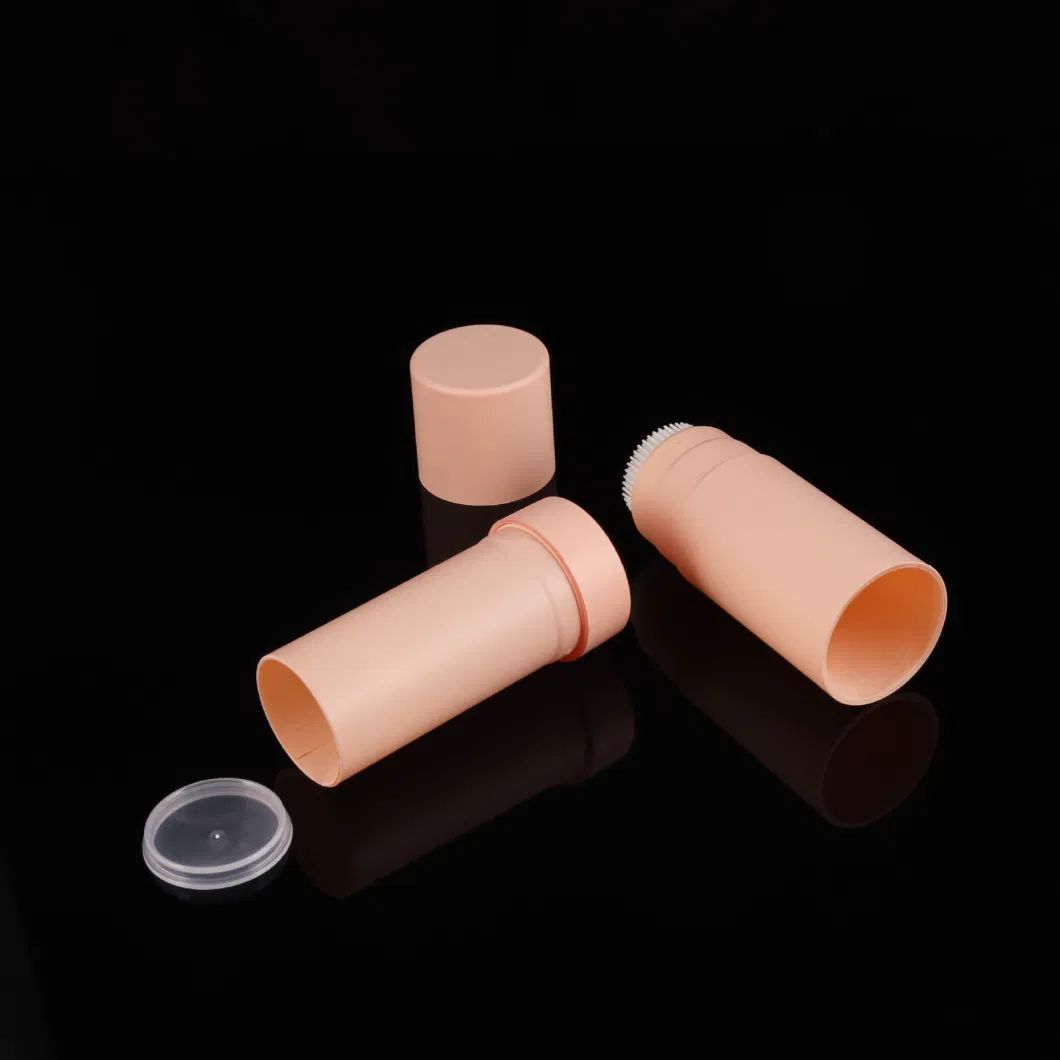 High Quality Cosmetic Packaging Roll on 20g Bottom Filled Deodorant Bottle Stick Twist up Empty Perfume Bottle Round Stick with Brush