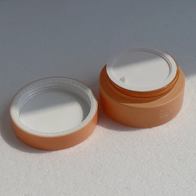 Kosmetikdosen PCR Nachfüllbares, mattiertes, doppelwandiges Glasgefäß mit Cremelotion-Kosmetikverpackung, 30 g