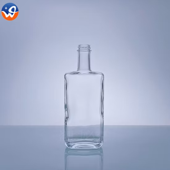 Boston Round Vodka Whiskey Rum Glasflasche 750 ml
