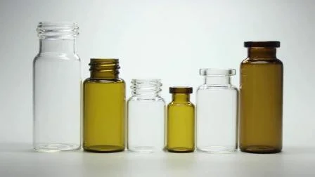2 ml, 3 ml, 5 ml, 7 ml, 10 ml, 30 ml, 50 ml, 100 ml, röhrenförmige oder geformte kleine Glasflaschenfläschchen für medizinische Injektionen oder Kosmetika